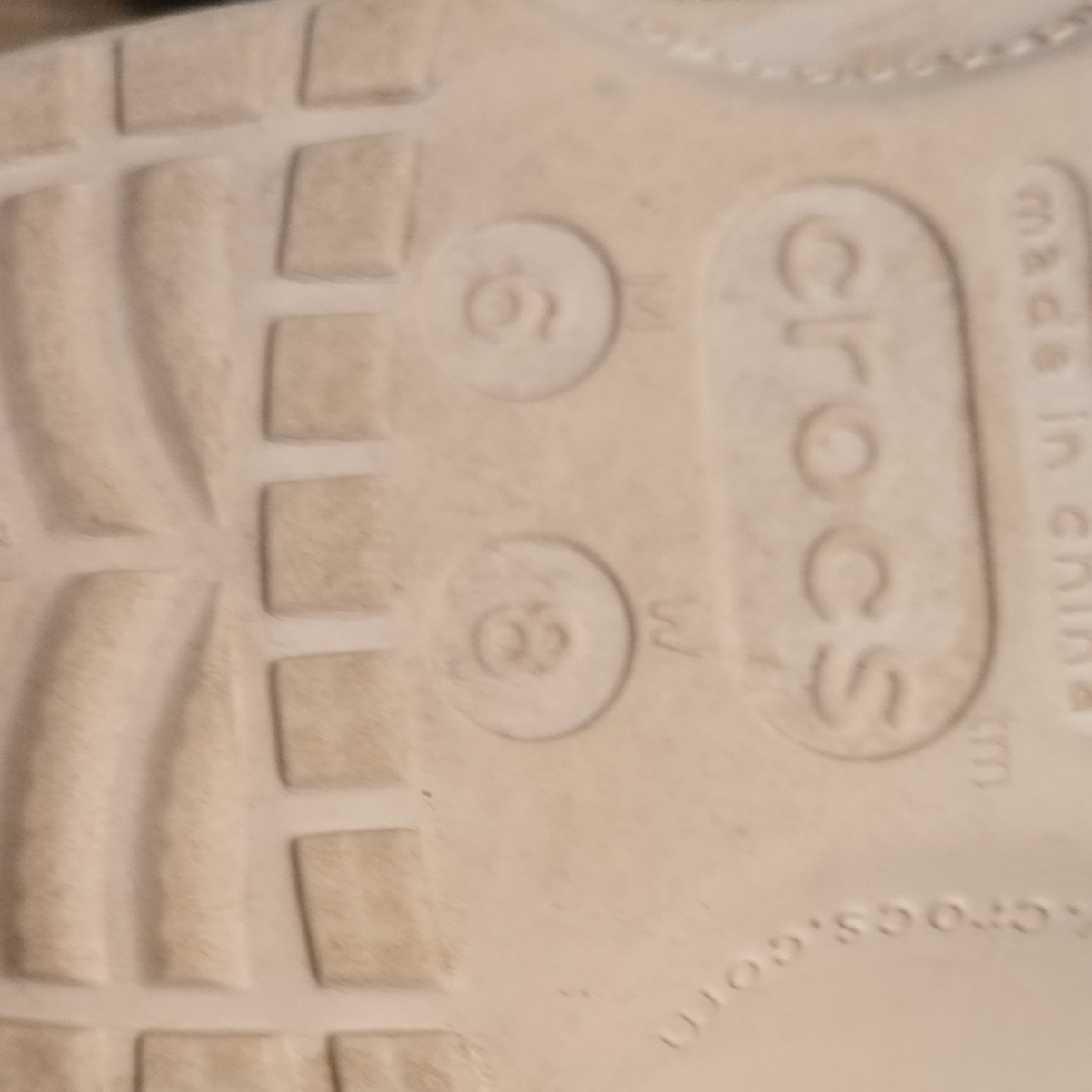 CROCS Glittery Silver Sandals - Picture 5 of 6